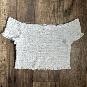 Off shoulder crop top